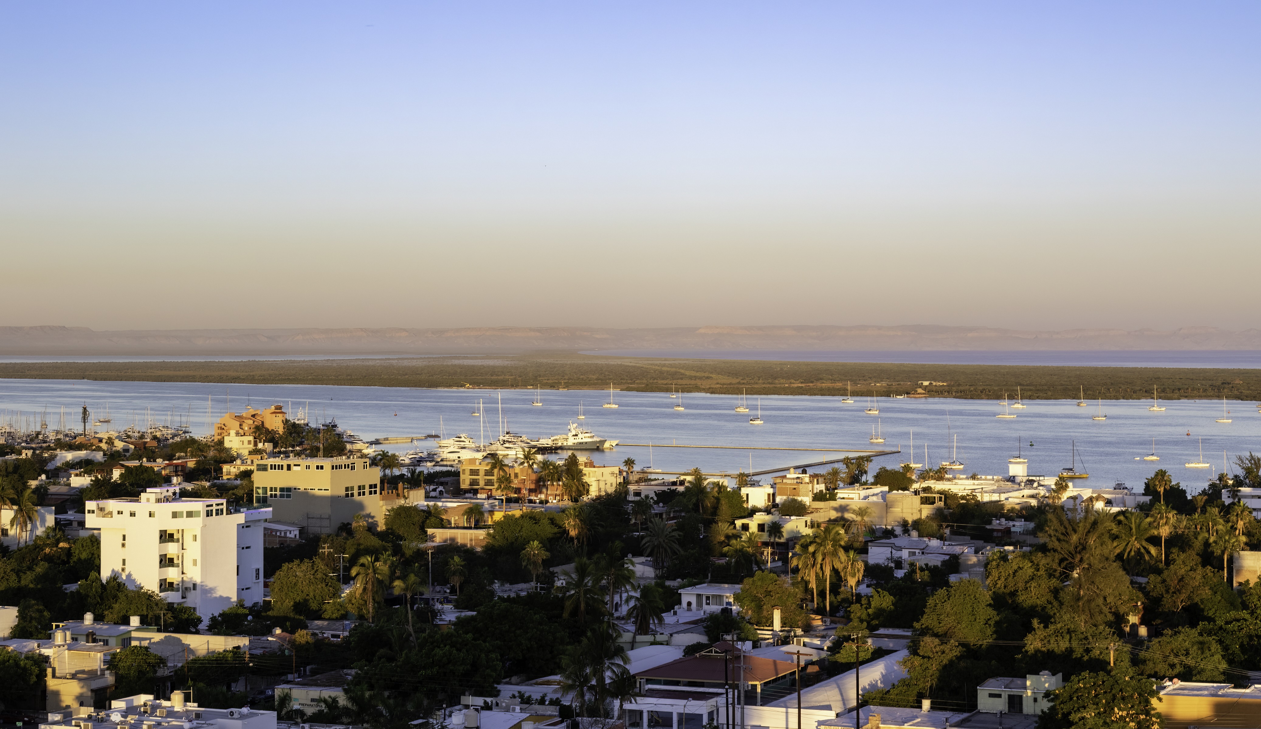 Fishing boats in La Paz bay